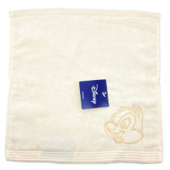 Japan Disney Towel Handkerchief - Chip & Dale / Beige