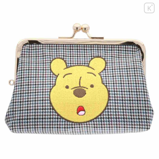 Japan Disney Embroidery Pouch - Pooh / Huh - 1