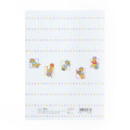Japan Disney 3 Pockets A5 Clear File - Winnie the Pooh / Piglet White - 2