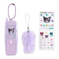 Japan Sanrio Original Flip Phone Photo Holder - Kuromi : Houndstooth Flower - 2
