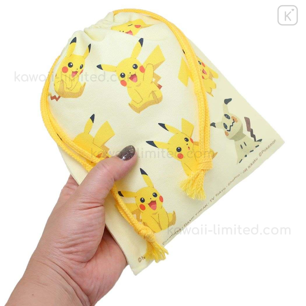 Unique730 - Pokemon Plush Drawstring Bag Set - 2 Pcs Pikachu