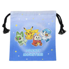 Japan Pokemon Drawstring Bag - Pikachu / Sprigatito Quaxly Fuecoco