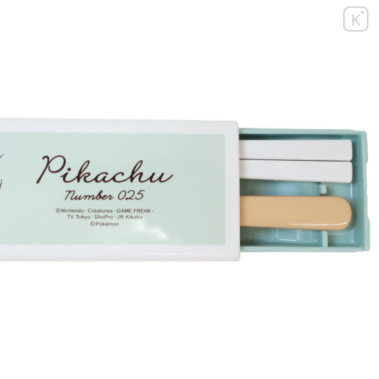 Japan Pokemon Chopsticks & Spoon Box Set - Pikachu number 025 : Mint - 3