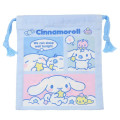 Japan Sanrio Drawstring Pouch - Cinnamoroll / Milk / Sleep Well - 1