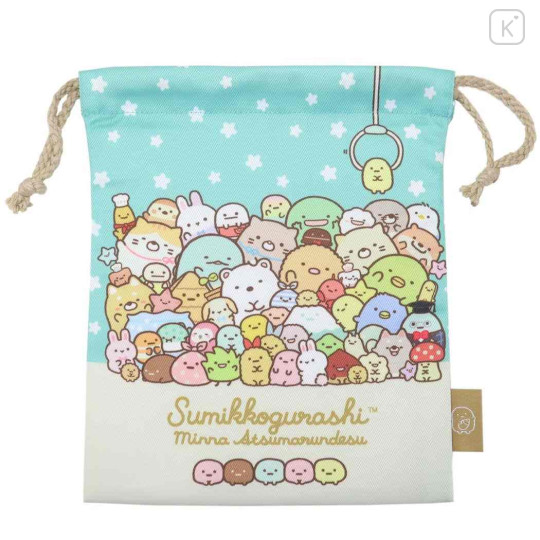 Japan San-X Drawstring Bag - Sumikko Gurashi : Family Gotcha - 1