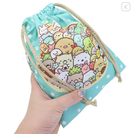 Japan San-X Drawstring Bag - Sumikko Gurashi : Family Gotcha - 2