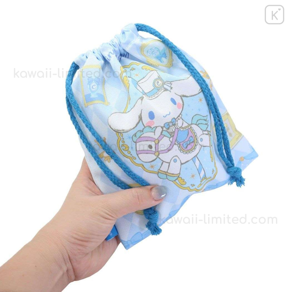 Japan Sanrio Drawstring Pouch Cinnamoroll Gentleman Kawaii Limited 4371