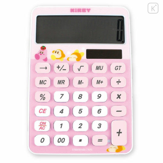 Japan Kirby Solar Power Calculator - Kirby & Waddle Dee / Pink - 1