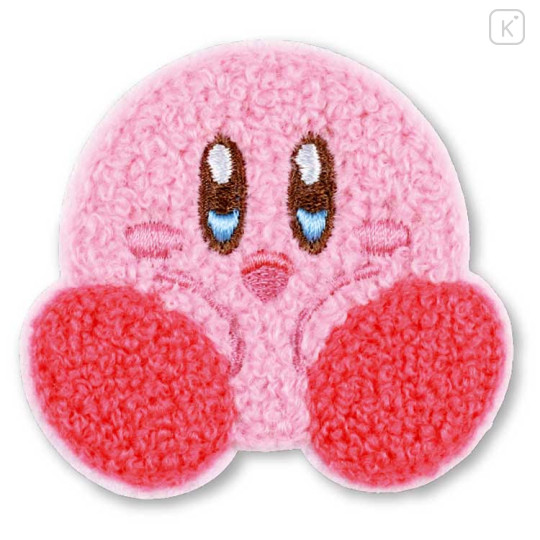 Japan Kirby Patch Fluffy Embroidery Sticker For Cloth Surface - Smile - 1