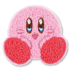 Japan Kirby Patch Fluffy Embroidery Sticker For Cloth Surface - Smile