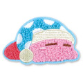 Japan Kirby Fluffy Embroidery Sticker For Cloth Surface - Sleepy - 1