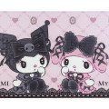 Japan Sanrio Wipeable Kitchen Mat - My Melody & Kuromi / Moonlit Melokuro Midnight - 4