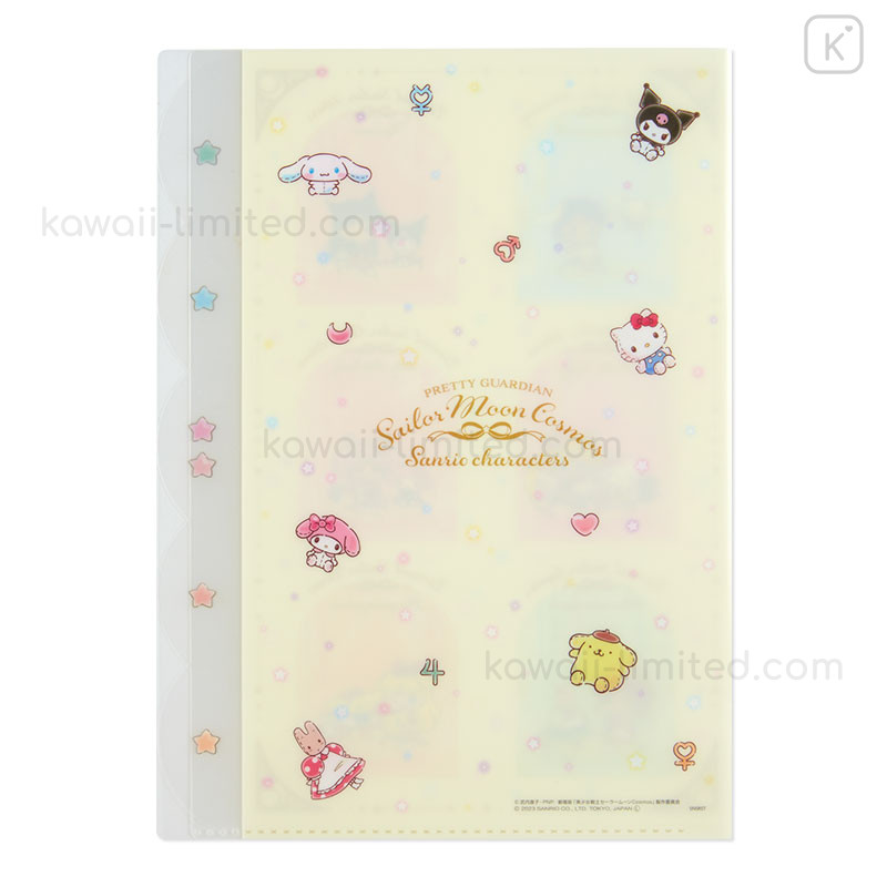 Japan Sanrio × Sailor Moon Cosmos 5 Pockets A4 Index File - Inner Guardians  & Star Lights