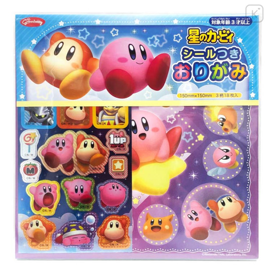 Japan Kirby Origami Paper - Kirby & Waddle Dee - 1
