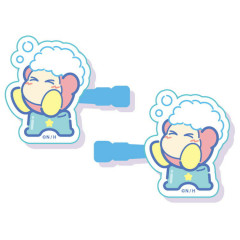 Japan Kirby Acrylic Hair Clip 2pcs Set - Waddle Dee / Sweet Dreams