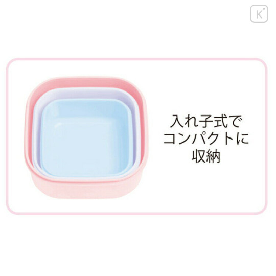 Japan Kirby Nesting Food Storage Container 3pcs Set - Pupupu Starlight - 2