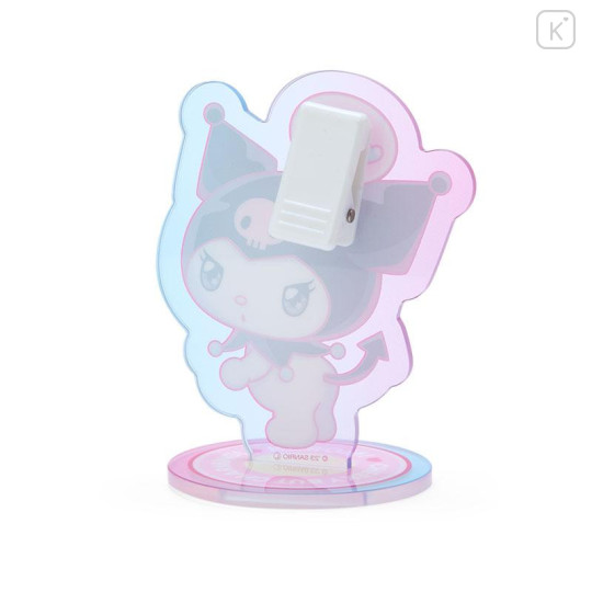 Japan Sanrio Acrylic Stand with Clip - Look Back / Kuromi's Pretty Journey - 5