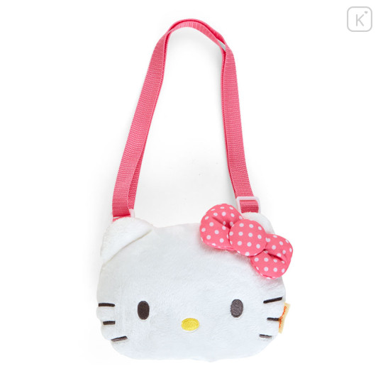 Japan Sanrio Original Kid Face-shaped Shoulder Bag - Hello Kitty - 1