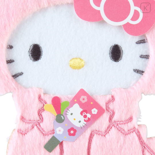 Japan Sanrio Original Fluffy Gift Envelope - Hello Kitty - 3