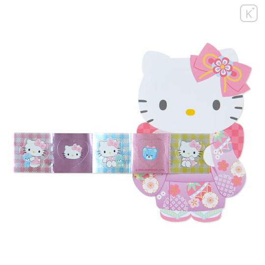 Japan Sanrio Original Gift Envelope 3pcs - Hello Kitty / Kimono - 3