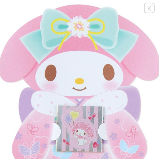 Japan Sanrio Original Gift Envelope 3pcs - My Melody : Kimono - 4