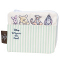 Japan Disney Flat Pouch & Tissue Case - Pooh & Friends / Mint - 1