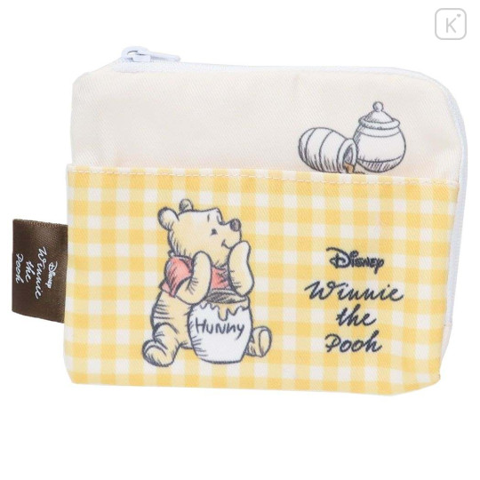 Japan Disney Flat Pouch & Tissue Case - Pooh / Yellow Hunny - 1