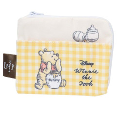 Japan Disney Flat Pouch & Tissue Case - Pooh / Yellow Hunny