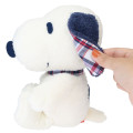 Japan Peanuts Plush Toy (M) - Snoopy / Blueberry Check - 3