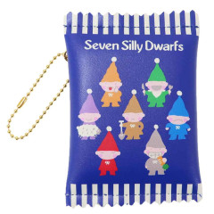 Japan Sanrio Mini Flat Pouch - Seven Silly Dwarfs / Fancy Retro