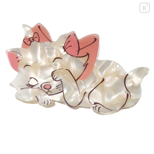 Japan Disney Store Pearl Acrylic Hair Claw Clip - Marie Cat - 2