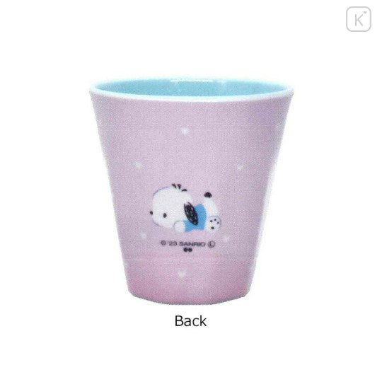 Japan Sanrio Melamine Tumbler - Pochacco : Light Pink - 2