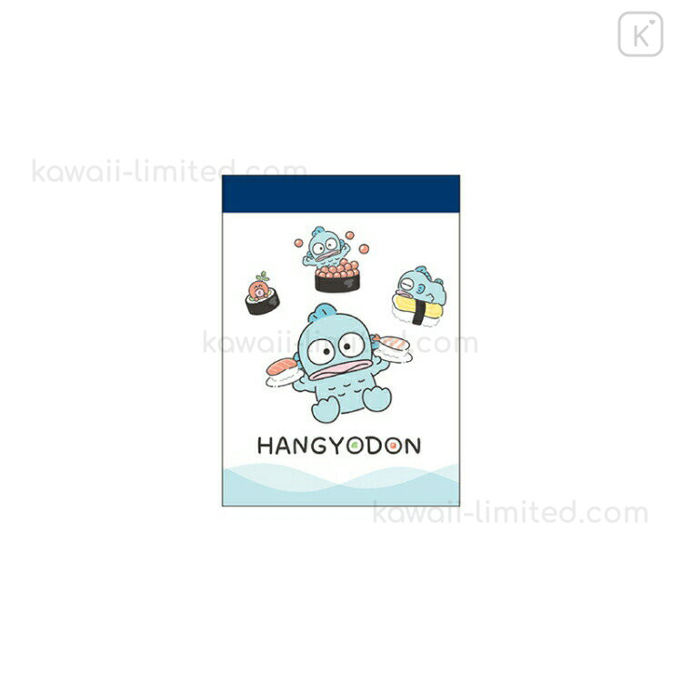 Japan Sanrio Mini Notepad - Hangyodon / Sushi