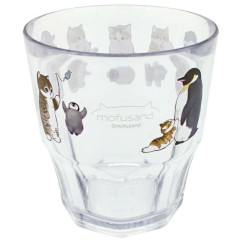 Japan Mofusand Acrylic Tumbler Clear Airy - Cat / Penguin
