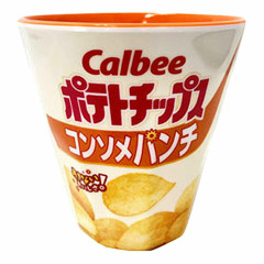 Japan Calbee Potato Chips Melamine Tumbler - Beige