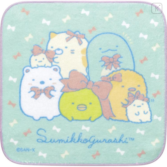 Japan San-X Petit Towel - Sumikko Gurashi / Ribbon - 1