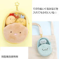 Japan San-X Plush Pouch - Sumikko Gurashi Aji Furai no Shippo : Love Series Ebifurai no Shippo Fried Shrimp Tail - 5