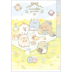 Japan San-X 3 Pockets A6 Index Holder - Sumikko Gurashi : Fairy Flower Garden
