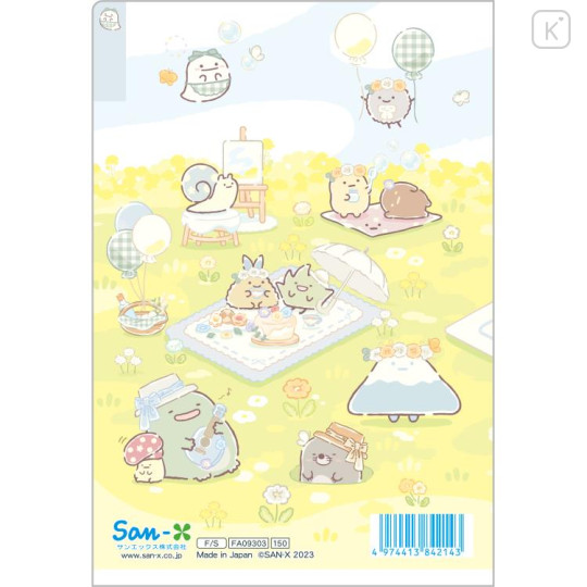 Japan San-X 3 Pockets A6 Index Holder - Sumikko Gurashi : Fairy Flower Garden - 2