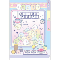 Japan San-X 3 Pockets A6 Index Holder - Sumikko Gurashi / Crane Game