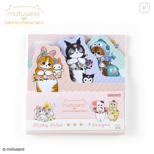 Japan Sanrio × Mofusand Sticky Notes - Cat / Flora - 1