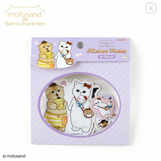 Japan Sanrio × Mofusand Sticker Set - Cat / Doll - 1