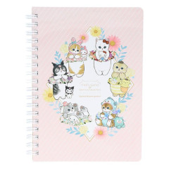 Japan Sanrio × Mofusand B6 Notebook - Cat / Flora