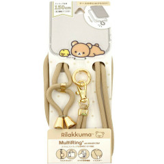 Japan San-X Multi Ring Plus with Shoulder Strap - Rilakkuma & Kiiroitori