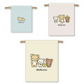 Japan San-X Drawstring Bag Set - Rilakkuma / New Basic Rilakkuma Vol.2 - 1