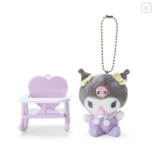 Japan Sanrio Original Swinging Baby Chair Mascot - Kuromi - 2