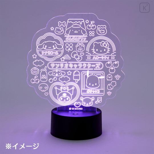 Japan Sanrio Original Neon Style LED Light - Pochacco / Vivid Neon - 5