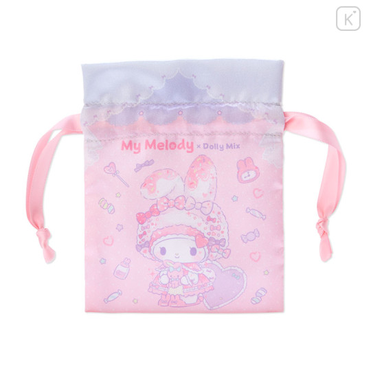 Japan Sanrio Dolly Mix Mini Drawstring Purse - My Melody - 1