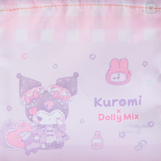 Japan Sanrio Dolly Mix Mini Drawstring Purse - Kuromi - 4