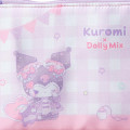 Japan Sanrio Dolly Mix Flat Pouch - Kuromi - 5